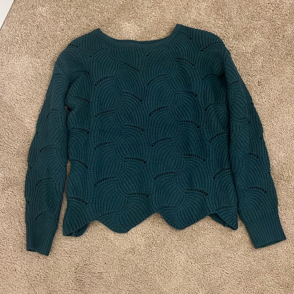 Shein scalloped sweater